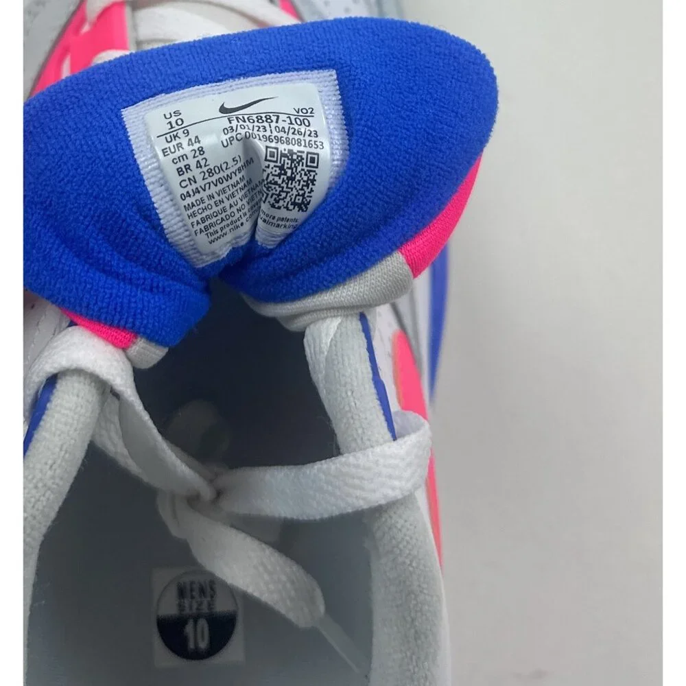 Nike Air Cross Trainer 3 Low Mens Size 10 White Pink Blue Shoes FN6887-100 - Picture 9 of 9